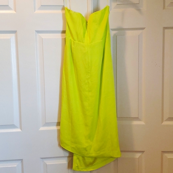 Cushnie x Target Strapless Green Slit Dress Size 6 - Picture 4 of 6